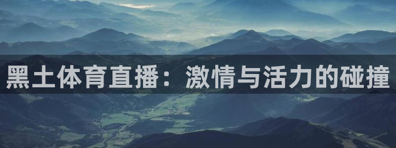飞速直播篮球直播：黑土体育直播：激情与活力的碰撞