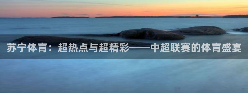 飞速体育在线直播nba：苏宁体育：超热点与超精彩——中超联赛的体育盛宴