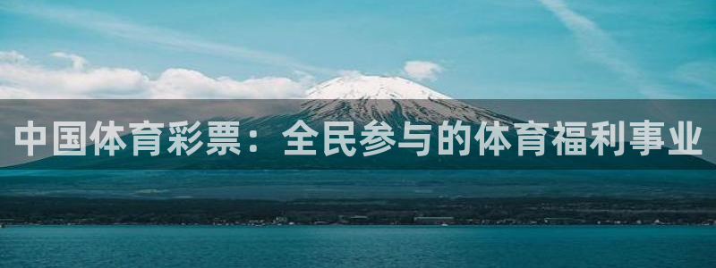 nba在线观看免费观看飞速直播：中国体育彩票：全民参与的体育福利事业